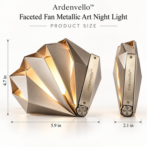 Fanfold Metallic Art Night Light 2