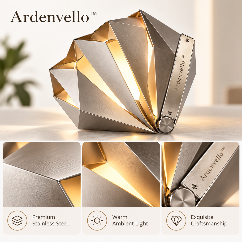 Fanfold Metallic Art Night Light 4