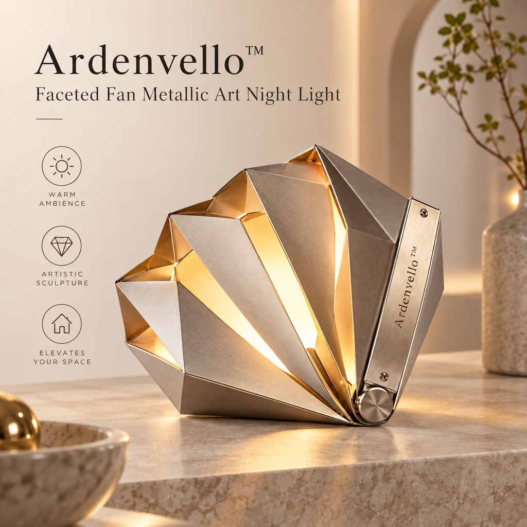 Fanfold Metallic Art Night Light 5