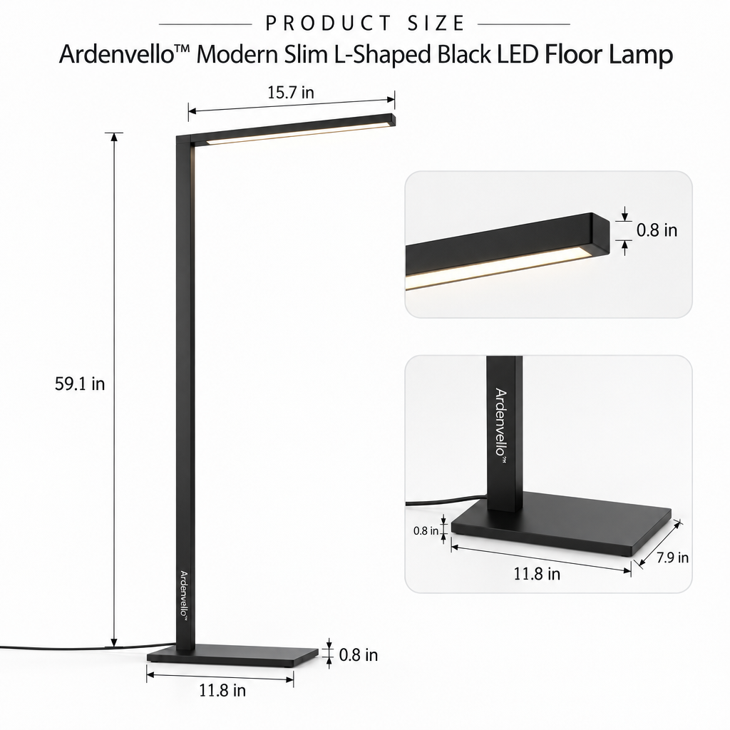 Lineform L-Shaped LED Floor Lamp 2
