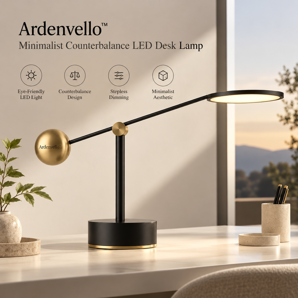 Axis Minimalist Counterbalance Desk Lamp 5