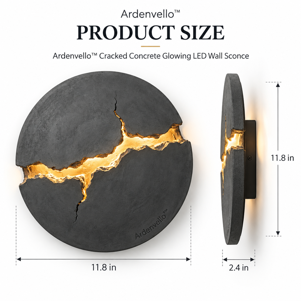 Faultline Concrete Glow Sconce 2