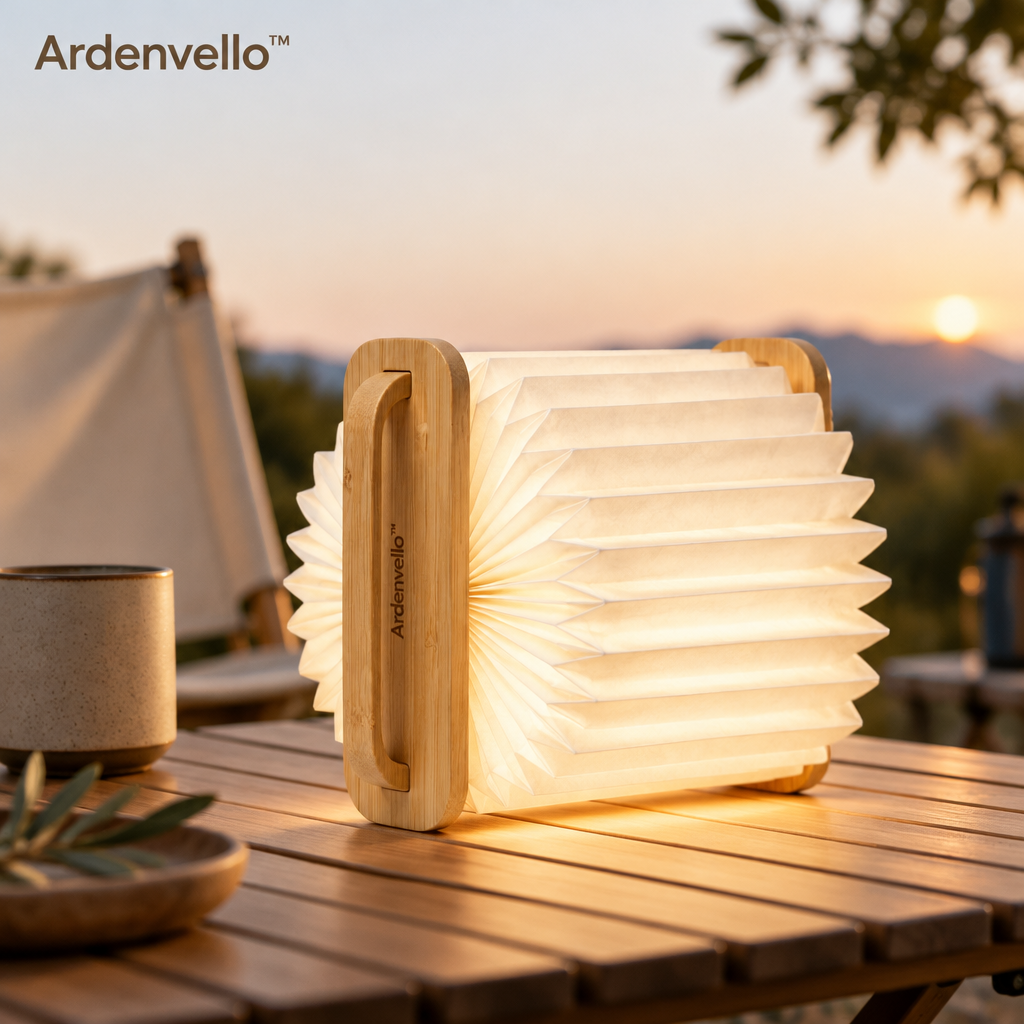 Foldline Wooden Accordion Lantern 1