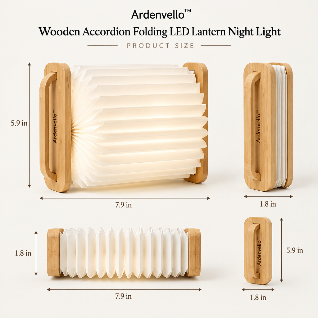 Foldline Wooden Accordion Lantern 2
