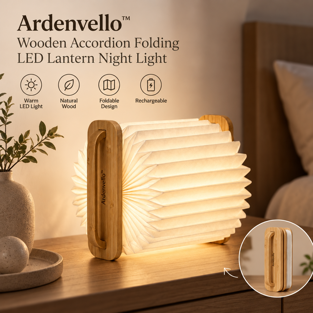 Foldline Wooden Accordion Lantern 5