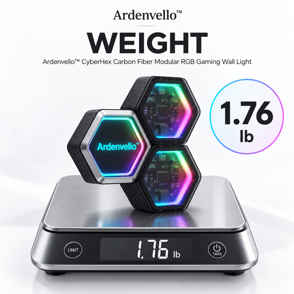 HexaCore Carbon RGB Gaming Wall Light 3