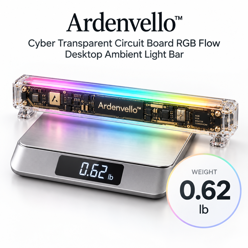 CircuitGlow Transparent RGB Desk Bar – Product Weight
