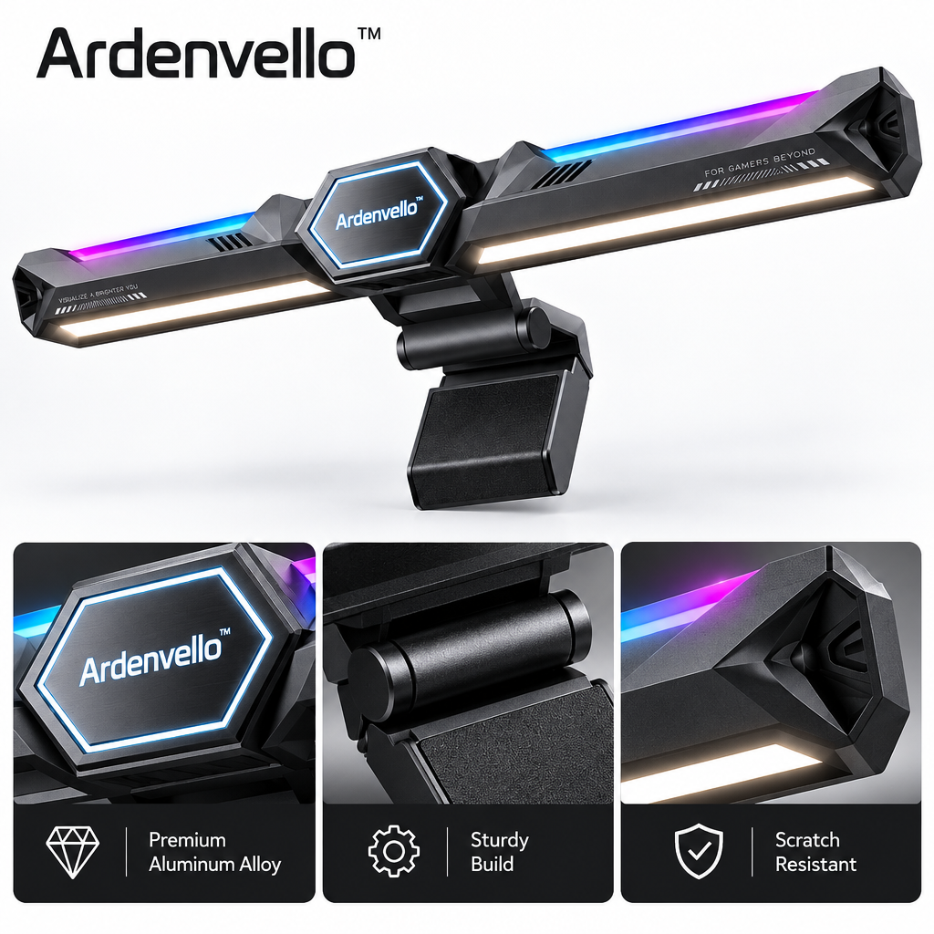 Mecha RGB Dual-Light Monitor Bar – Materials & Structure