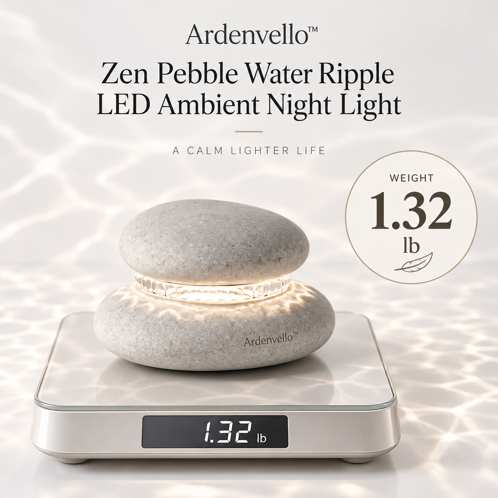 PebbleGlow Water Ripple Night Light – Product Weight