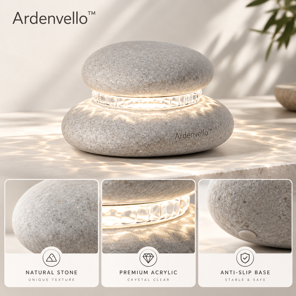 PebbleGlow Water Ripple Night Light – Materials & Structure