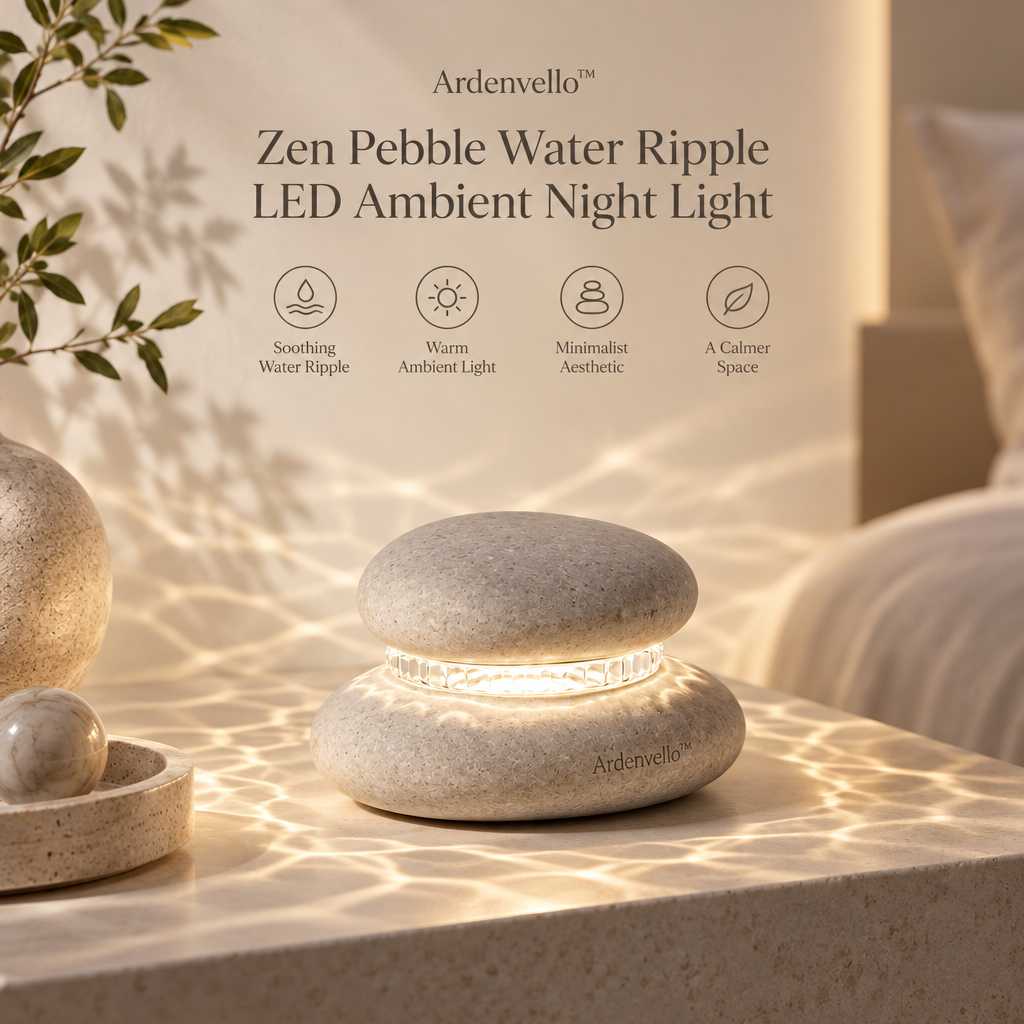 PebbleGlow Water Ripple Night Light – Brand Hero Image