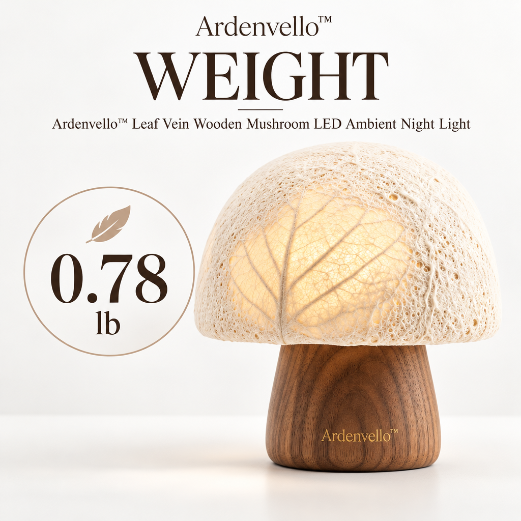 Willowcap Wooden Mushroom Lamp – Product Weight