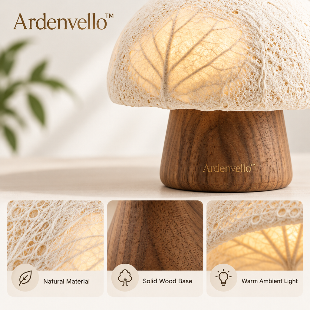 Willowcap Wooden Mushroom Lamp – Materials & Structure