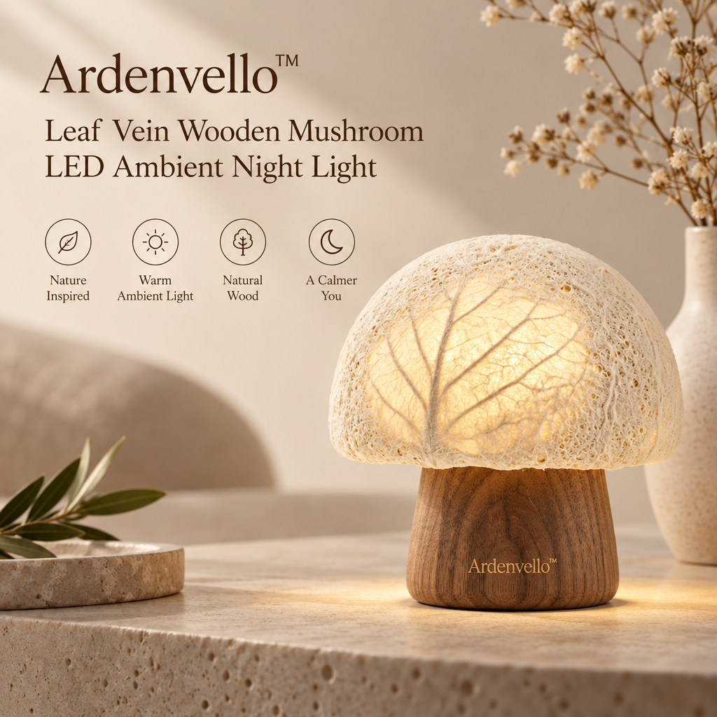 Willowcap Wooden Mushroom Lamp – Brand Hero Image
